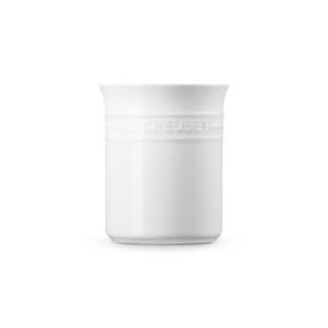 Le Creuset White Stoneware Small Utensil Jar